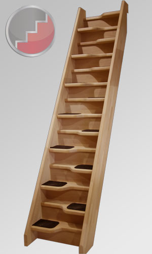 Birch 24 spacesaver staircase