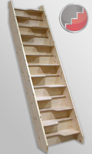 Birch 24 spacesaver staircase