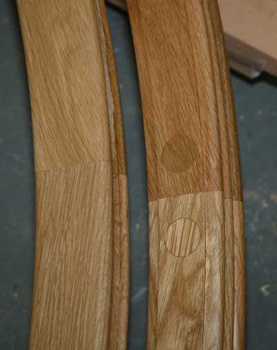 Oak Handrail joint