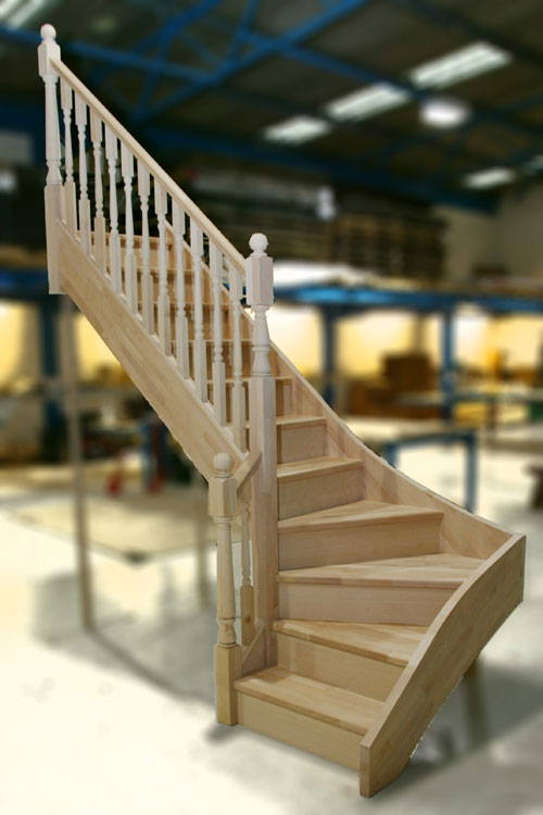Beech winder staircase