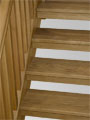 Boston Oak staircase - detail view